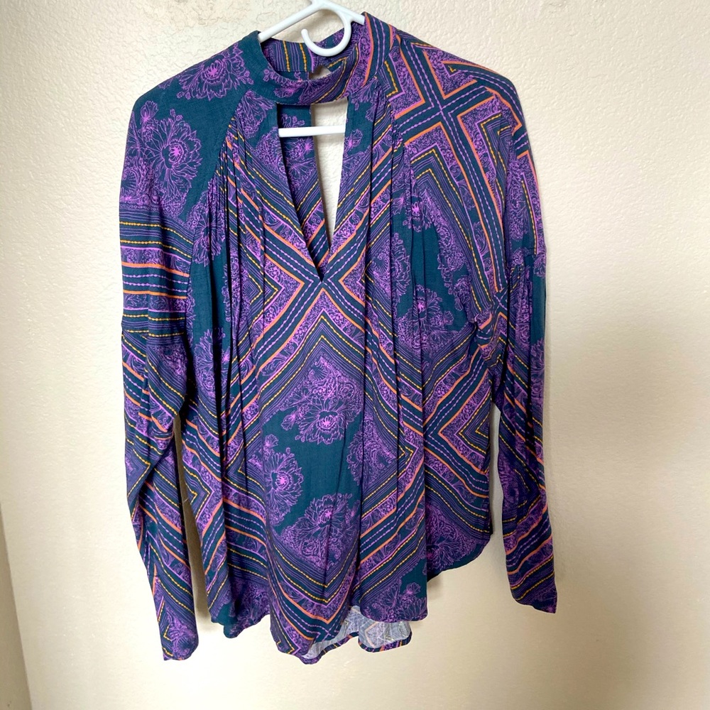 Floral Free People Tunic Top